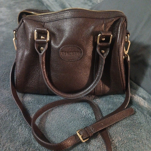 Terzetto Rich Chocolate Brown Leather Handbag - Picture 1 of 10